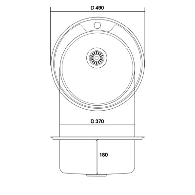 Кухонная мойка нержавеющая сталь толщиной 0,8 мм Romzha Sorin Textura