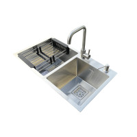 Комплект мийка + змішувач Romzha Arta Nova U-730D (B)