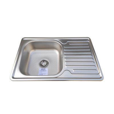Кухонная мойка нержавеющая сталь толщиной 0,8 мм Romzha Petrika 1.0C Textura