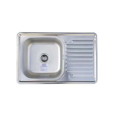 Кухонная мойка нержавеющая сталь толщиной 0,8 мм Romzha Petrika 1.0C Textura