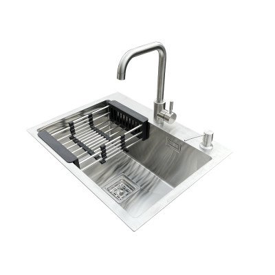 Комплект мойка + смеситель Romzha Arta Nova U-550 (B)