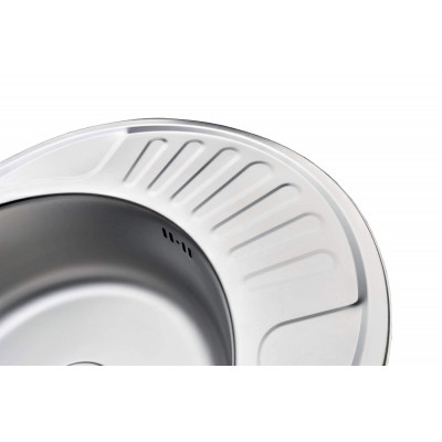 Кухонная мойка нержавеющая сталь толщиной 0,8 мм Romzha Taleyta Satin