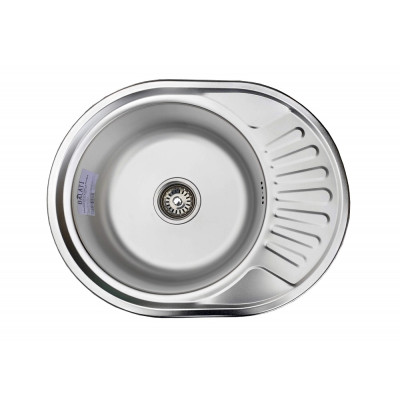 Кухонная мойка нержавеющая сталь толщиной 0,8 мм Romzha Taleyta Satin