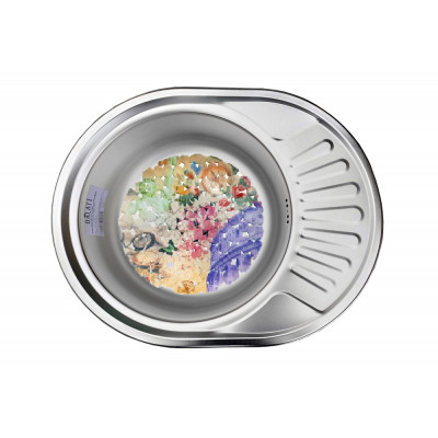 Кухонная мойка нержавеющая сталь толщиной 0,8 мм Romzha Taleyta Satin