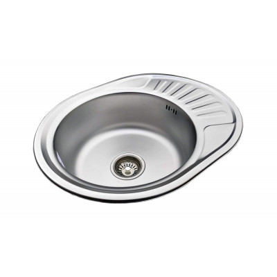 Кухонная мойка нержавеющая сталь толщиной 0,8 мм Romzha Taleyta Satin