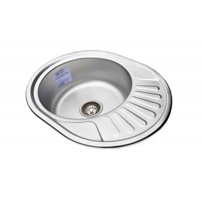Кухонная мойка нержавеющая сталь толщиной 0,8 мм Romzha Taleyta Satin