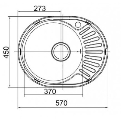 Кухонная мойка нержавеющая сталь толщиной 0,8 мм Romzha Taleyta Satin