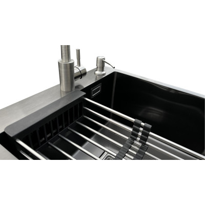 Комплект мийка + змішувач Romzha Arta Nova U-450 BL (A)