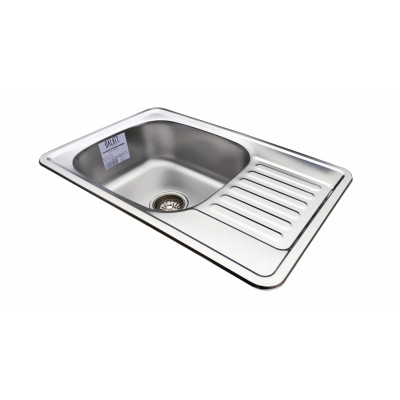 Кухонная мойка нержавеющая сталь толщиной 0,8 мм Romzha Bogna Satin