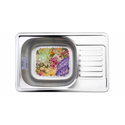 Кухонная мойка нержавеющая сталь толщиной 0,8 мм Romzha Bogna Satin