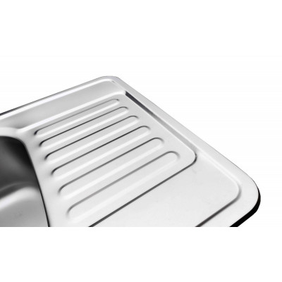 Кухонная мойка нержавеющая сталь толщиной 0,8 мм Romzha Bogna Satin