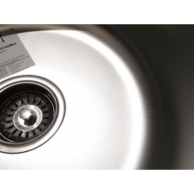 Кухонная мойка нержавеющая сталь толщиной 0,8 мм Romzha Pula Textura