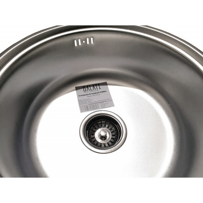 Кухонная мойка нержавеющая сталь толщиной 0,8 мм Romzha Pula Textura