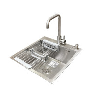 Комплект мийка + змішувач Romzha Arta Carbon U-450 (B)