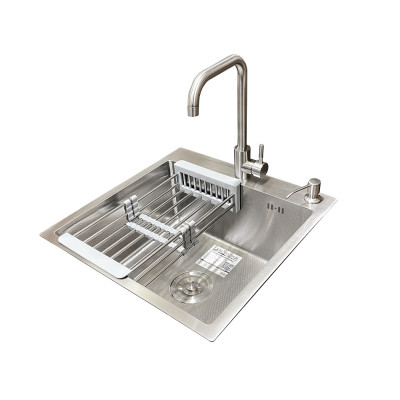 Комплект мийка + змішувач Romzha Arta Carbon U-450 (B)