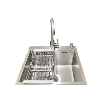 Комплект мийка + змішувач Romzha Arta Carbon U-450 (B)