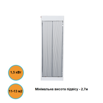 Інфрачервоний електричний обігрівач стельовий Stinex ЭМТП 1500/220