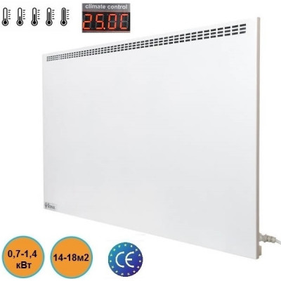 Обігрівач інфрачервоно-конвекційний в металевому корпусі з програматором Stinex PLAZA 700-1400/220 4L Білий 0,7-1,4кВт 100*59см