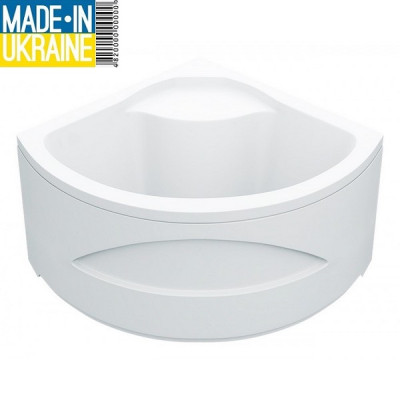 Піддон душовий напівкруглий глибокий AVARO SWAN панель+ніжки 83*83*43см