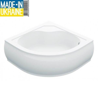 Поддон акриловый полукруглый глубокий EMANUEL SWAN панель+ножки 90*90*41см