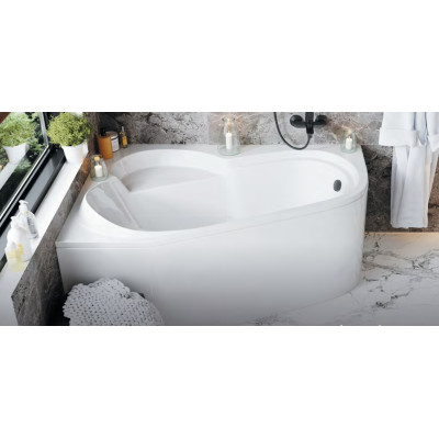 Ванна акриловая асимметричная левая Vagnerplast SELENA 160х105 см