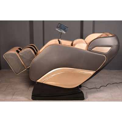 Массажное кресло XZERO Y15 SL Premium Brown-Gold коричнево-золотое для роста до 195см и весом до 135кг