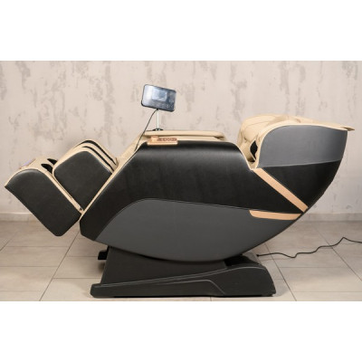 Масажне крісло XZERO V11 BLACK-BEIGE чорно-бежеве для росту до 180см та вагою до 110кг