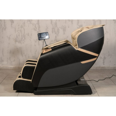 Масажне крісло XZERO V11 BLACK-BEIGE чорно-бежеве для росту до 180см та вагою до 110кг