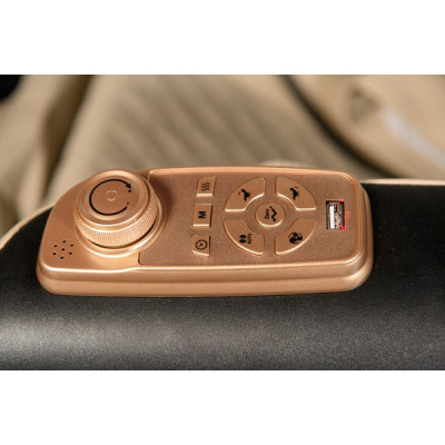 Масажне крісло XZERO V11 BLACK-BEIGE чорно-бежеве для росту до 180см та вагою до 110кг