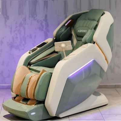 Масажне крісло XZERO LX100 Luxury+GREEN зелене для росту до 200см та вагою до 140кг