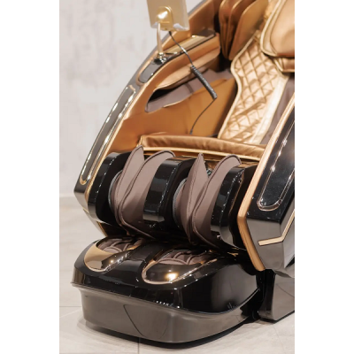 Масажне крісло XZERO LX99 Luxury BLACK-GOLD чорно-золоте для росту до 200см та вагою до 150кг