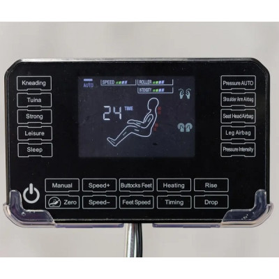 Массажное кресло XZERO V11 BLUE cинее для роста до 180см и весом до 110кг