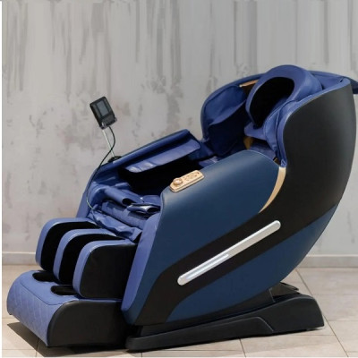 Массажное кресло XZERO V11 BLUE cинее для роста до 180см и весом до 110кг
