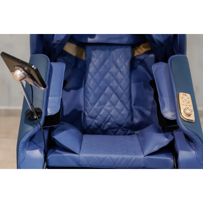 Массажное кресло XZERO V11 BLUE cинее для роста до 180см и весом до 110кг