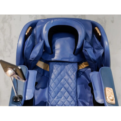 Массажное кресло XZERO V11 BLUE cинее для роста до 180см и весом до 110кг