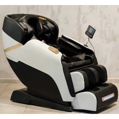Массажное кресло XZERO V11 BLACK-WHITE чёрно-белое для роста до 180см и весом до 110кг