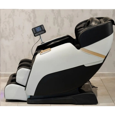 Массажное кресло XZERO V11 BLACK-WHITE чёрно-белое для роста до 180см и весом до 110кг
