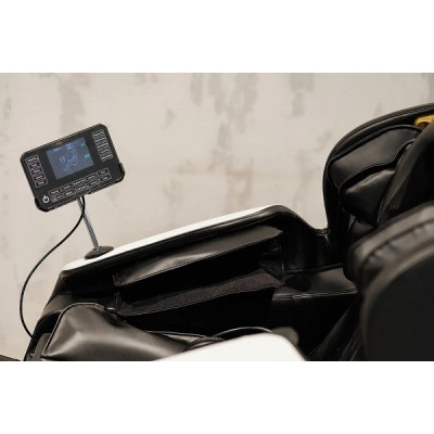 Массажное кресло XZERO V11 BLACK-WHITE чёрно-белое для роста до 180см и весом до 110кг