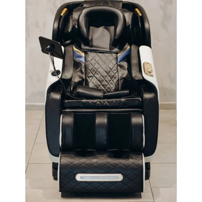 Массажное кресло XZERO V11 BLACK-WHITE чёрно-белое для роста до 180см и весом до 110кг