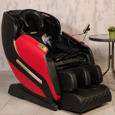 Массажное кресло XZERO V11 Black-Red чёрно-красное для роста до 180см и весом до 110кг