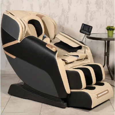 Масажне крісло XZERO V11 BLACK-BEIGE чорно-бежеве для росту до 180см та вагою до 110кг