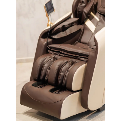 Масажне крісло XZERO X14 SL Premium BEIGE-BROWN бежево-коричневе для росту до 190см та вагою до 135кг