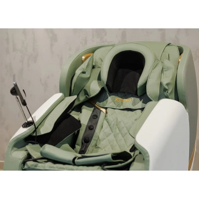 Масажне крісло XZERO X6 SL GREEN зелене для росту до 185см та вагою до 130кг