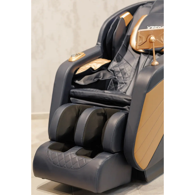Масажне крісло XZERO Y5 SL BLUE-GRAY сіро-блакитне для росту до 190см і вагою до 130кг
