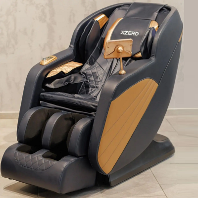 Масажне крісло XZERO Y5 SL BLUE-GRAY сіро-блакитне для росту до 190см і вагою до 130кг