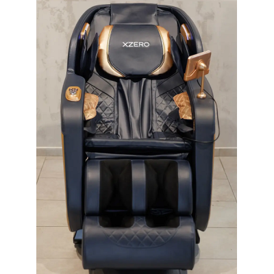 Масажне крісло XZERO Y5 SL BLUE-GRAY сіро-блакитне для росту до 190см і вагою до 130кг