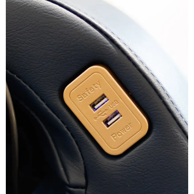Масажне крісло XZERO Y7 SL Premium BLUE сине для росту до 190см і вагою до 130кг