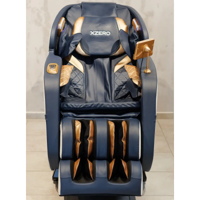 Масажне крісло XZERO Y7 SL Premium BLUE сине для росту до 190см і вагою до 130кг