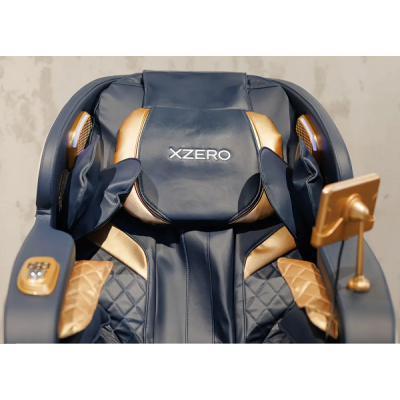 Масажне крісло XZERO Y7 SL Premium BLUE сине для росту до 190см і вагою до 130кг