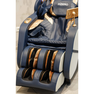 Масажне крісло XZERO Y7 SL Premium BLUE сине для росту до 190см і вагою до 130кг